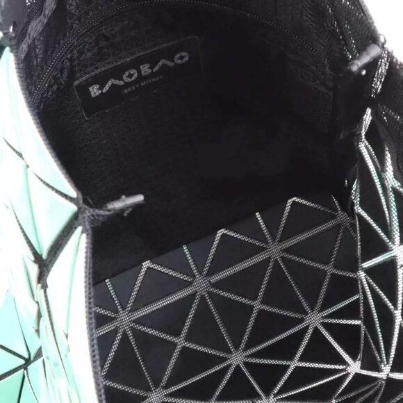 Auth BAOBAO ISSEYMIYAKE Handbag Tote Bag Green PVC - Picture 13 of 14